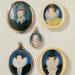 Miniatures of Man with a Hand from a cloud; Unknown Young Man; Mrs Holland aged 26; Arabella Stuart, Duchess of Lennox; Unknown Lady